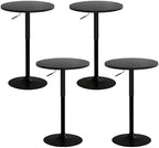 Adjustable Height Pub Table 27''-36'', Round Cocktail Tables for Parties, High Top Table for Bistro, Dining