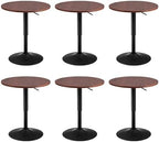 Adjustable Height Pub Table 27''-36'', Round Cocktail Tables for Parties, High Top Table for Bistro, Dining