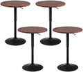 Adjustable Height Pub Table 27''-36'', Round Cocktail Tables for Parties, High Top Table for Bistro, Dining