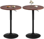 Adjustable Height Pub Table 27''-36'', Round Cocktail Tables for Parties, High Top Table for Bistro, Dining