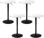Adjustable Height Pub Table 27''-36'', Round Cocktail Tables for Parties, High Top Table for Bistro, Dining