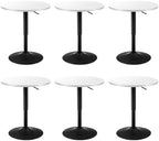 Adjustable Height Pub Table 27''-36'', Round Cocktail Tables for Parties, High Top Table for Bistro, Dining