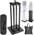 Adjustable Moving Head Light Totem Stands. Totem Light Stand, Adjustable 38.58-68.8 in, Black/White Scrims