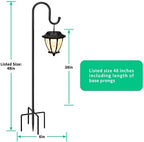 Adjustable Shepards Hooks for Outdoor with 5 Prong Base Shepherds Hooks for Outdoor Stand Pole for Humming Bird, alternate