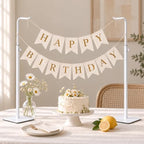 Adjustable Table Banner Stands & Purse Holders, White in White, alternate view 2