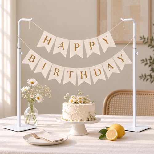 Adjustable Table Banner Stands & Purse Holders, White in White, alternate view 2