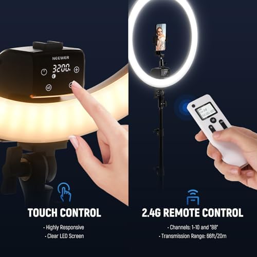Advanced 18" LED Ring Light with Tripod Stand Phone Holder, alternate view 4