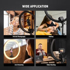 Advanced 18" LED Ring Light with Tripod Stand Phone Holder, alternate view 5