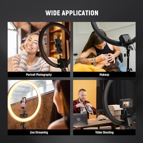 Advanced 18" LED Ring Light with Tripod Stand Phone Holder, alternate view 5