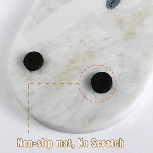 African Natural Marble Decorative Tray, 12"x6" - Countertop Organizer, Catchall Tray for Perfume, Candles, alternate view 5