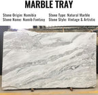 African Natural Marble Decorative Tray, 12"x6" - Countertop Organizer, Catchall Tray for Perfume, Candles, alternate view 6