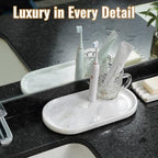 African Natural Marble Decorative Tray, 12"x6" - Countertop Organizer, Catchall Tray for Perfume, Candles, alternate view 7