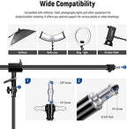 Air Cushioned Aluminum Light Stand, 9.8ft/3m Adjustable Photography Stand with Boom Arm, Counterweight, Sandbag, alternate