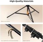 Air Cushioned Light Stand, 41-110" Height, 1/4"-3/8" Adapter in Black, alternate view 3