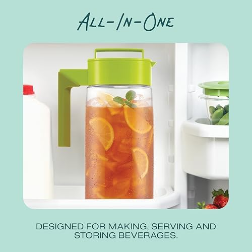 Airtight Pitcher - Durable BPA-Free Eastman Tritan Odor/Stain-Resistant Leakproof Lid for Iced Tea/Water, alternate view 5