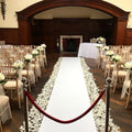 Aisle Runners Wedding Party White Aisle Runner Carpet Rugs for Step and Repeat Display, Ceremony Parties and