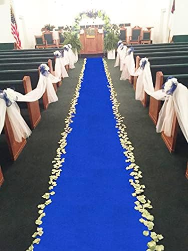 Aisle Runners Wedding Royal Blue Aisle Runner Carpet Rugs for Step and Repeat Display, Ceremony Party and Events