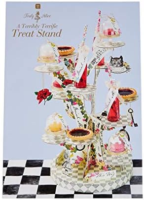 Alice in Wonderland Cupcake Cake Stand | Mad Hatter Themed Afternoon Tea Party Decorations | Table Centrepiece, alternate