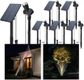 All Night Solar Spot Lights 2500mAh, Adjustable Angle Landscape Lights Waterproof, Separate Panel LED Uplight