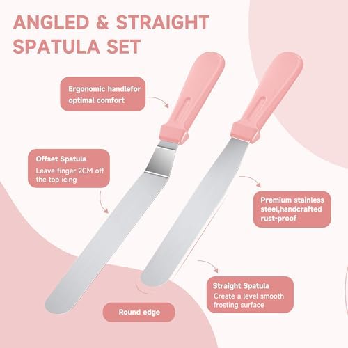 Aluminum Cake Decorating Kit, Baking Supplies Tools for Beginners & Pros, alternate view 5