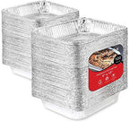 Aluminum Pans 9x13 Disposable Foil Baking Pans (Pack Of 100) - Half Size Steam Table Deep Pans - Tin Foil Pans