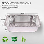 Aluminum Pans 9x13 Disposable Foil Baking Pans (Pack Of 100) - Half Size Steam Table Deep Pans - Tin Foil Pans, alternate