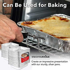 Aluminum Pans 9x13 Disposable Foil Baking Pans (Pack Of 100) - Half Size Steam Table Deep Pans - Tin Foil Pans, alternate
