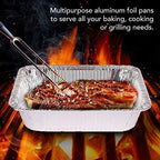 Aluminum Pans 9x13 Disposable Foil Pans (30 Pack) - Half Size Steam Table Deep Trays - Tin Foil Pans Great for, alternate