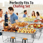 Aluminum Pans Disposable (10 Pack W/Lids), 21x13 Pans, alternate view 7