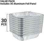 Aluminum Pans Half Size, 9X13, Extra Heavy Duty Disposable Foil Pans For Baking (30 Pack) Roasting & Chafing, alternate view