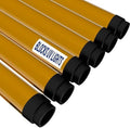 Amber UV T8 Fluorescent Tube Guard, 4-Ft Safety Sleeve, 6-Pack