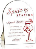 Aperol Spritz Bar Sign, Aperol Spritz Bar Station Sign for Bachelorette, Drinking Bridal Shower Table Sign