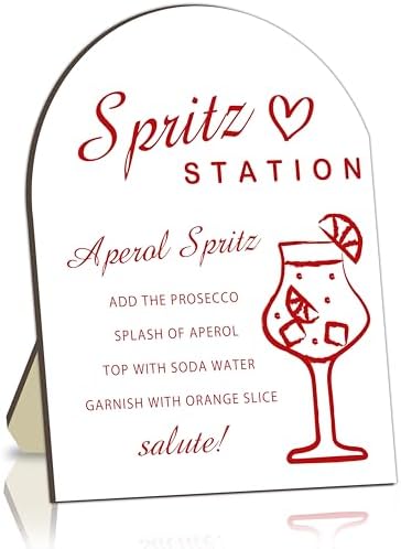 Aperol Spritz Bar Sign, Aperol Spritz Bar Station Sign for Bachelorette, Drinking Bridal Shower Table Sign