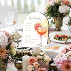 Aperol Spritz Bar Sign, Cocktail Bar Recipe Sign for Bridal Shower, Bachelorette Party Cocktail Ingredients, alternate view 4