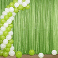 Apple Green Sequin Backdrop Curtain 4FTx8FT Glitter Apple Green Background Drapes Sparkle Photography Backdrop