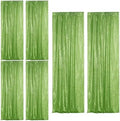 Apple Green Sequin Backdrop Curtain 6 Panels 2FTx8FT Glitter Apple Green Background Drapes Sparkle Photography