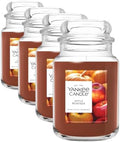 Apple Pumpkin Scented Candle, 22oz Large Jar (Pack of 4) in Apple Pumpkin