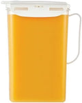 Aqua Fridge Door Water Jug | Clear Pitcher | BPA Free Plastic Pitcher with Lid | 2 Quart Pitcher with Lid for
