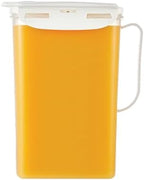 Aqua Fridge Door Water Jug | Clear Pitcher | BPA Free Plastic Pitcher with Lid | 2 Quart Pitcher with Lid for