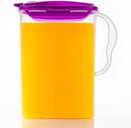 Aqua Fridge Door Water Jug | Clear Pitcher | BPA Free Plastic Pitcher with Lid | 3 Quart Pitcher with Lid for