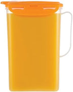 Aqua Fridge Door Water Jug | Clear Pitcher | BPA Free Plastic Pitcher with Lid | 2 Quart Pitcher with Lid for