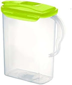 Aqua Fridge Door Water Jug | Clear_Pitcher, BPA Free Plastic Pitcher with Lid | 3 Quart Pitcher with Lid for, alternate view