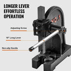 Arbor Press, 1 Ton Manual Arbor Press, 5.9" Maximum Height, Cast Iron Heavy-Duty Manual Desktop Arbor Press, alternate view 4