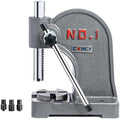 Arbor Press 1 Ton Round Ram, Cast Iron Heavy duty Upgraded Manual Arbor Press 1 Ton, 5.5" Maximum Height