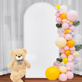 Arch Backdrop Cover 2-Sided Spandex Wedding Arch Covers Fitted Round Top Chiara Backdrop Stand Cover for Baby