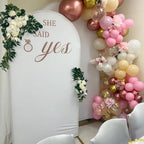 Arch Backdrop Cover 2-Sided Spandex Wedding Arch Covers Fitted Round Top Chiara Backdrop Stand Cover for Baby, alternate view