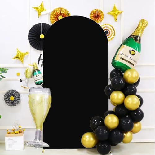 Arch Backdrop Cover 2-Sided Spandex Wedding Arch Covers Fitted Round Top Chiara Backdrop Stand Cover for Baby