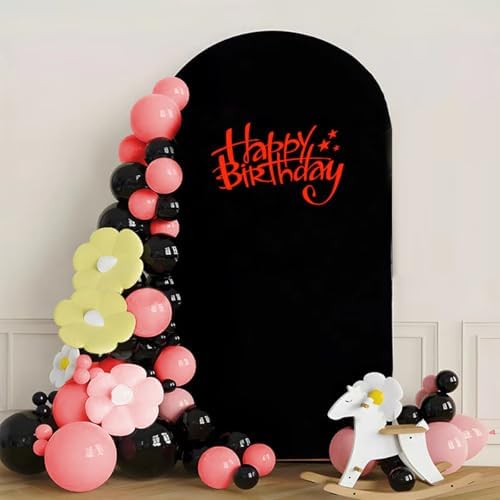 Arch Backdrop Cover 2-Sided Spandex Wedding Arch Covers Fitted Round Top Chiara Backdrop Stand Cover for Baby, alternate view