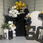 Arch Backdrop Cover 2-Sided Spandex Wedding Arch Covers Fitted Round Top Chiara Backdrop Stand Cover for Baby, alternate view