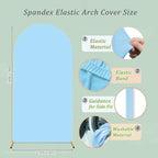 Arch Backdrop Cover 2-Sided Spandex Wedding Arch Covers Fitted Round Top Chiara Backdrop Stand Cover for Baby, alternate view